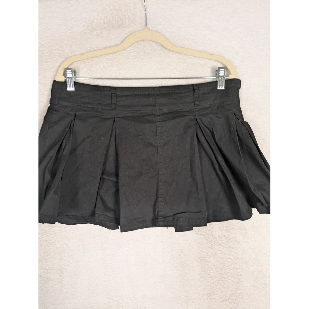 NEW Orange Kiss Essentials Skort Women's XL Black Pleated Built-in Shorts Zip